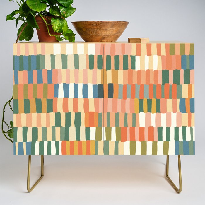 Pastel Mosaic #2 Credenza Gallery Image 1