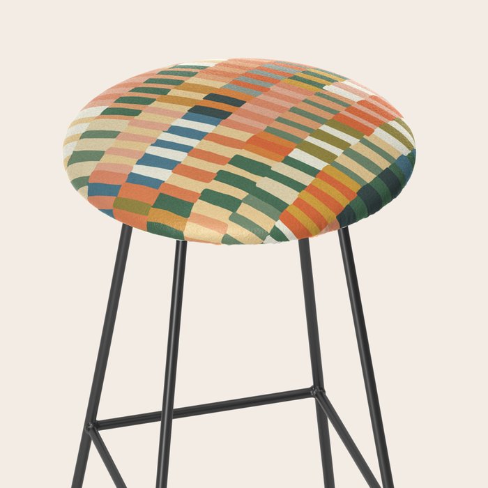 Pastel Mosaic #2 Stool Gallery Image 2