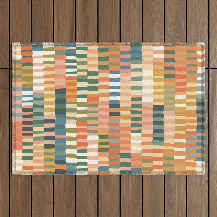 Pastel Mosaic #2 Outdoor Rug Gallery Image 1