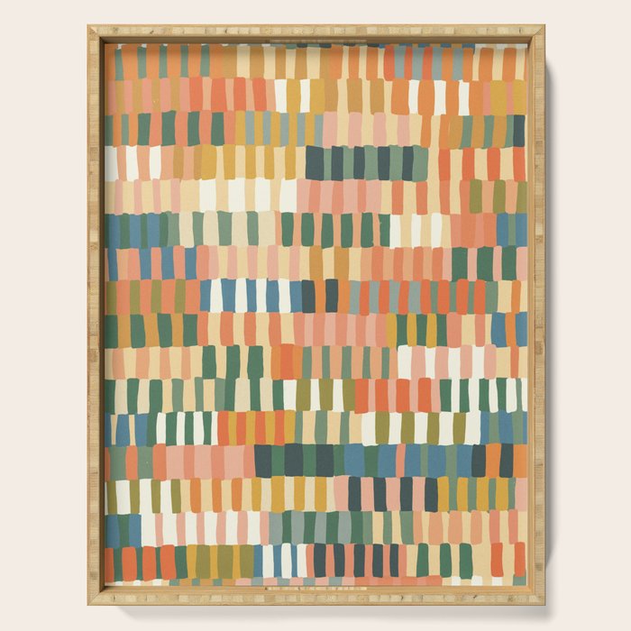 Pastel Mosaic #2 Serving Tray Gallery Image 1