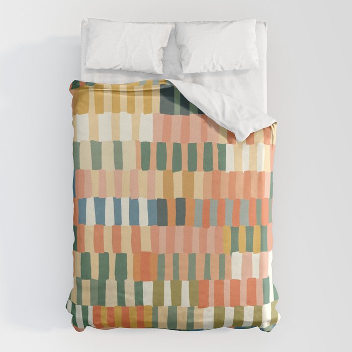 Pastel Mosaic #2 Duvet Cover Gallery Image 6