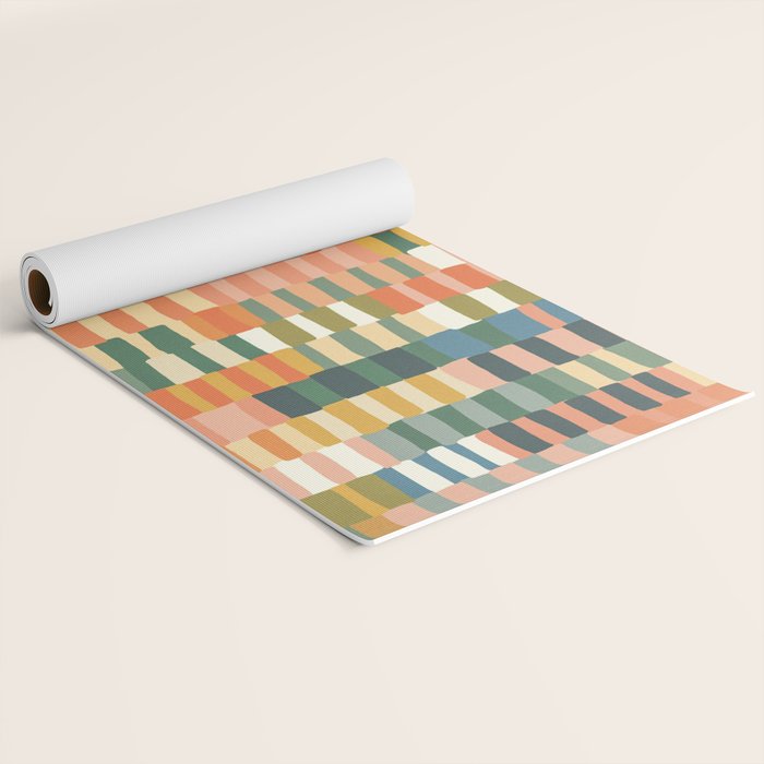 Pastel Mosaic #2 Yoga Mat Gallery Image 2