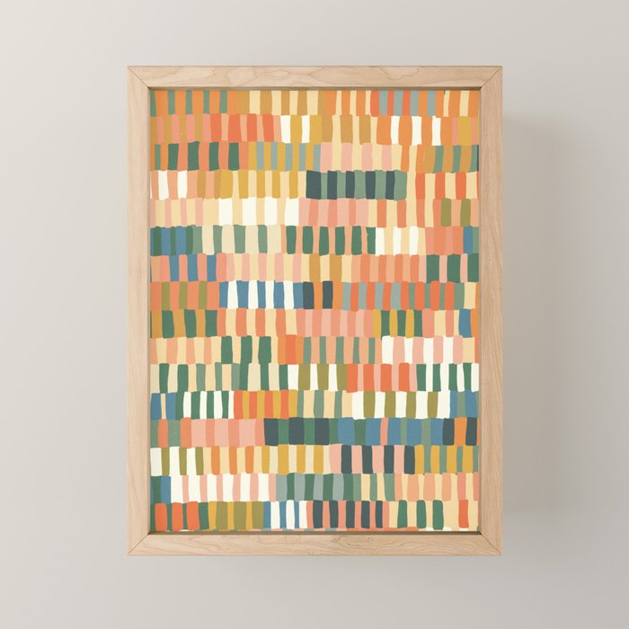 Pastel Mosaic #2 Mini Art Print Gallery Image 1