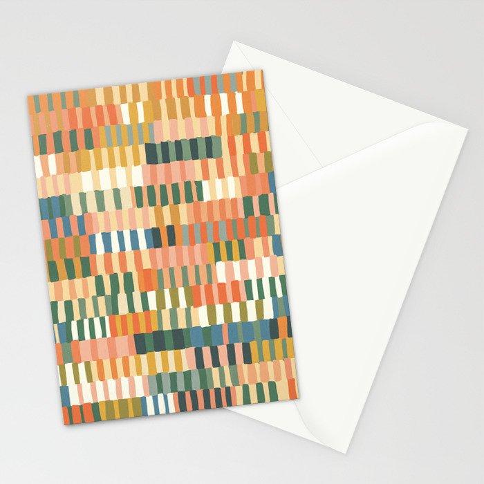 Pastel Mosaic #2 Stationery Card Gallery Image 2