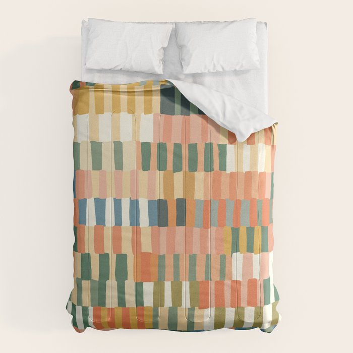 Pastel Mosaic #2 Comforter Gallery Image 1
