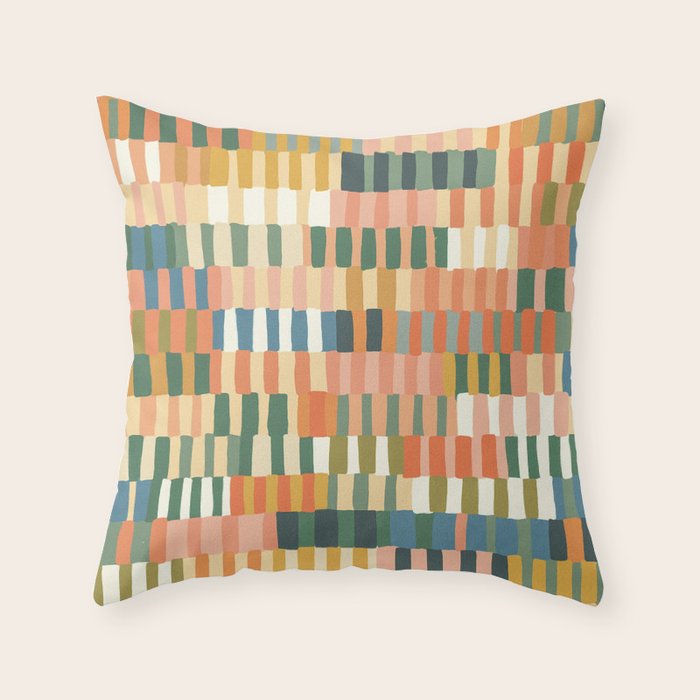 Pastel Mosaic #2 Throw Pillow Gallery Image 6