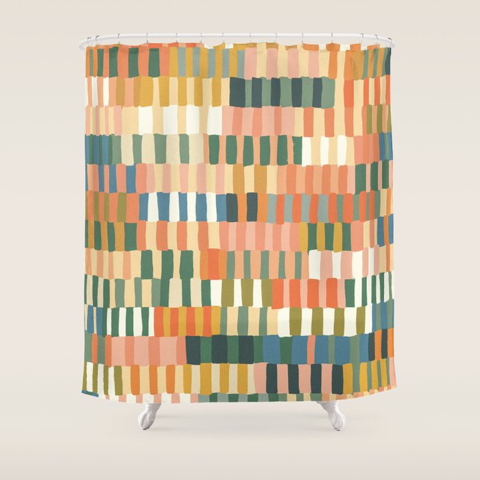 Pastel Mosaic #2 Shower Curtain Gallery Image 1