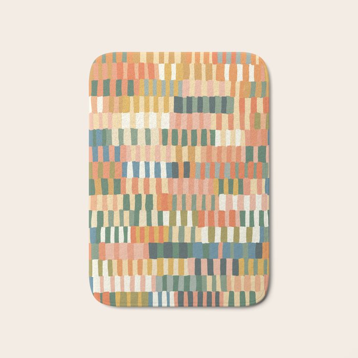 Pastel Mosaic #2 Bath Mat Gallery Image 1