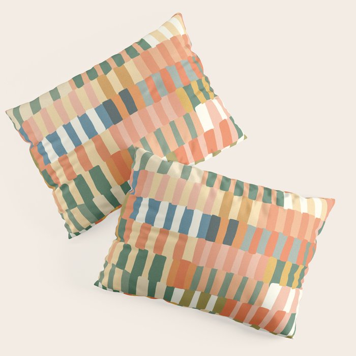 Pastel Mosaic #2 Pillow Sham Gallery Image 1