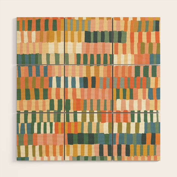 Pastel Mosaic #2 Wood Wall Art Gallery Image 1