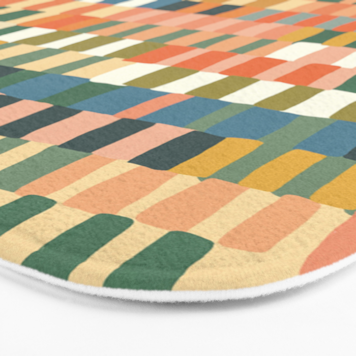 Pastel Mosaic #2 Bath Mat Gallery Image 3