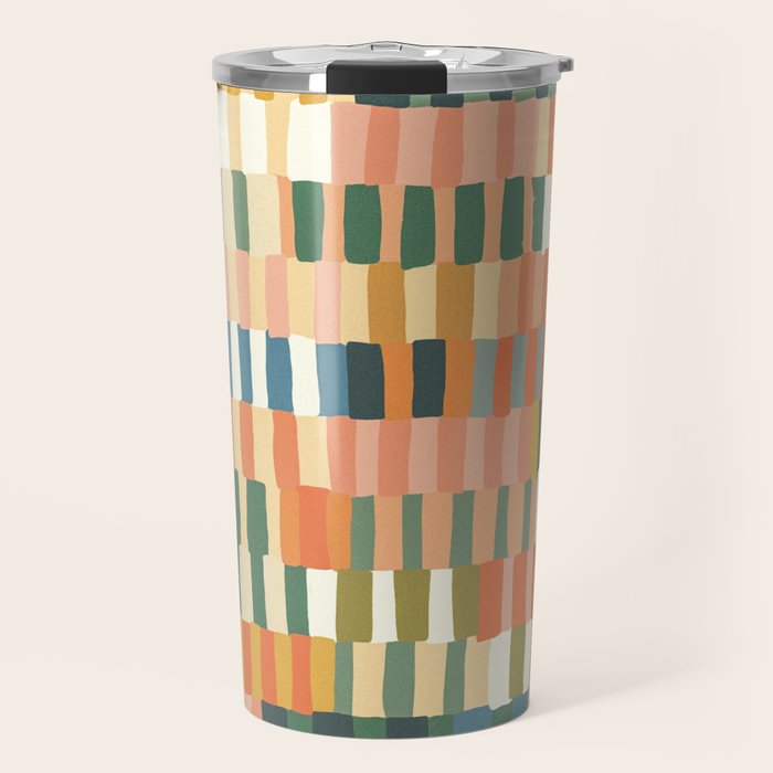 Pastel Mosaic #2 Travel Mug Gallery Image 1