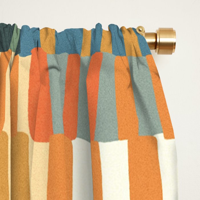 Pastel Mosaic #2 Window Curtain Gallery Image 2