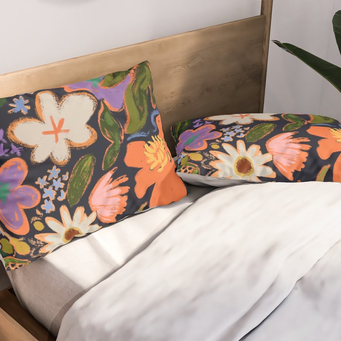 Midnight Garden Pillow Sham Gallery Image 2