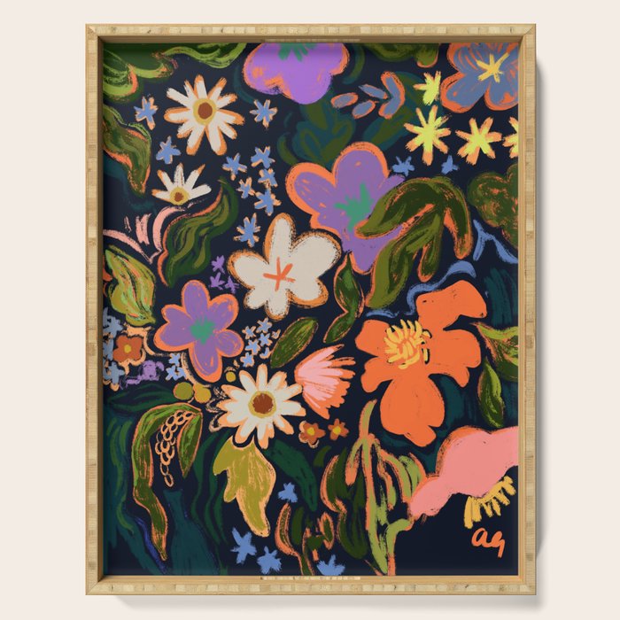 Midnight Garden Serving Tray Gallery Image 1