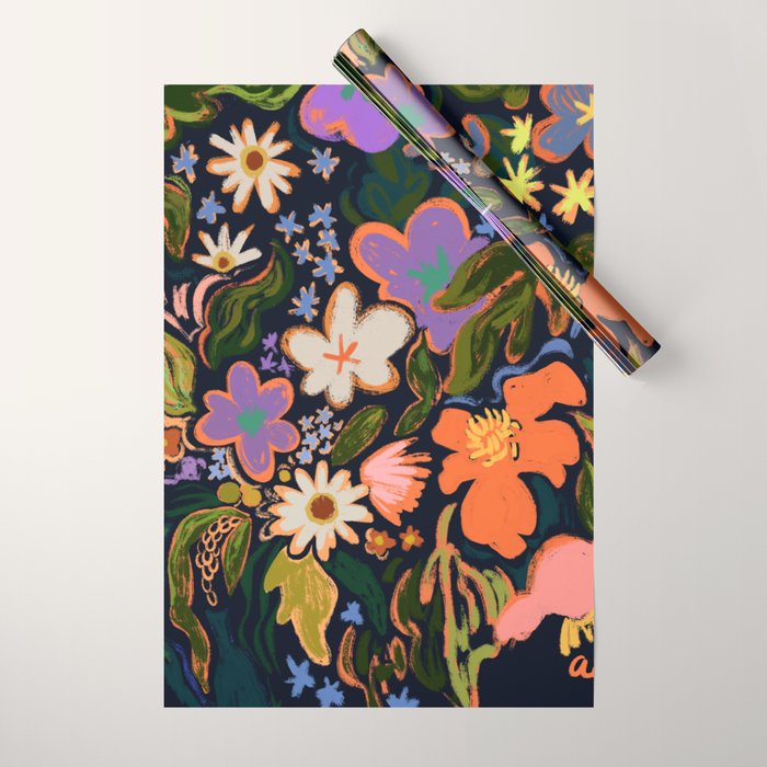 Midnight Garden Wrapping Paper Gallery Image 1