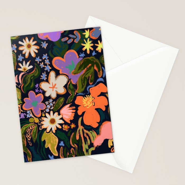 Midnight Garden Stationery Card Gallery Image 2