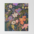 Midnight Garden Throw Blanket Gallery Image 2