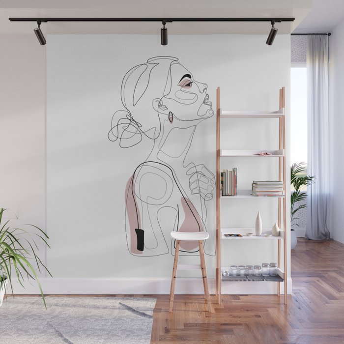 Blush Beauty Wall Mural Gallery Image 1
