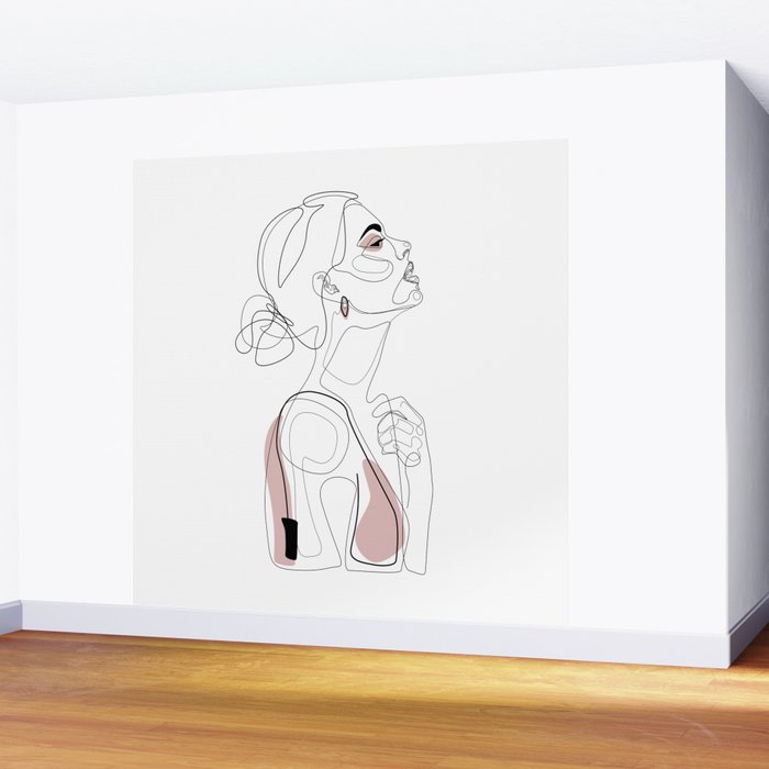 Blush Beauty Wall Mural Gallery Image 2