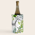 Get Naked Quote, Tropical Palm Leaf Jungle Wine Chiller Gallery Image 3