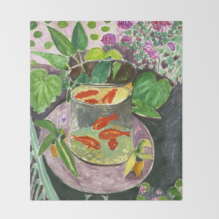 Henri Matisse - Goldfish Throw Blanket Gallery Image 2