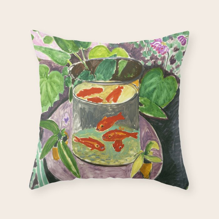 Henri Matisse - Goldfish Throw Pillow Gallery Image 1