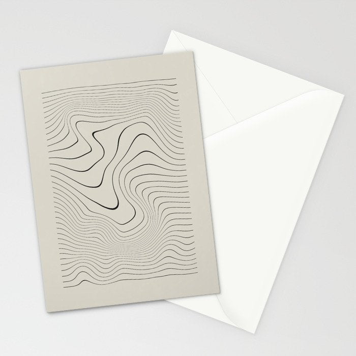 Line Distortion #2 Stationery Card Gallery Image 2
