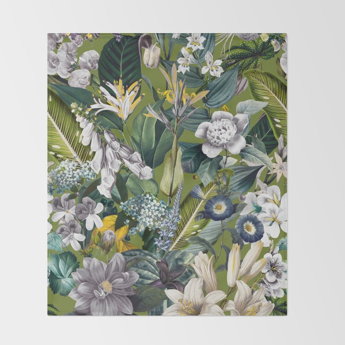 Chintzy Florals  Throw Blanket Gallery Image 2