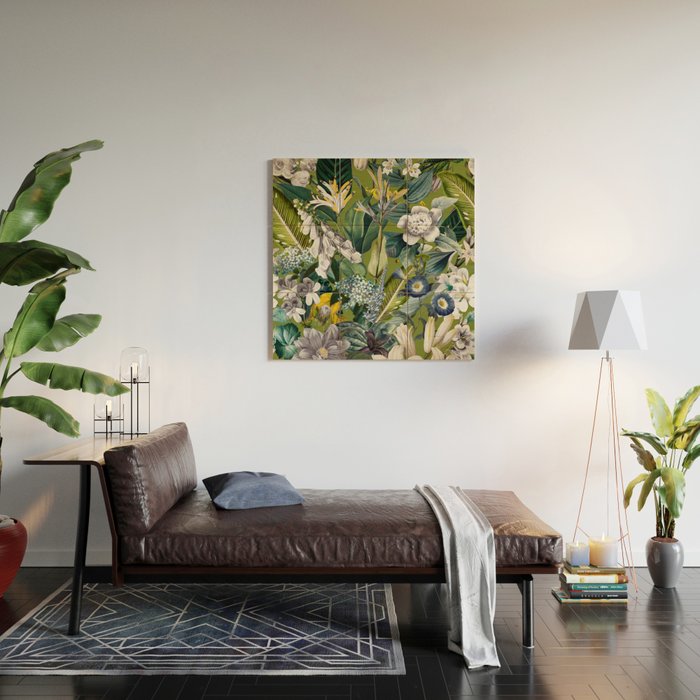 Chintzy Florals  Wood Wall Art Gallery Image 2