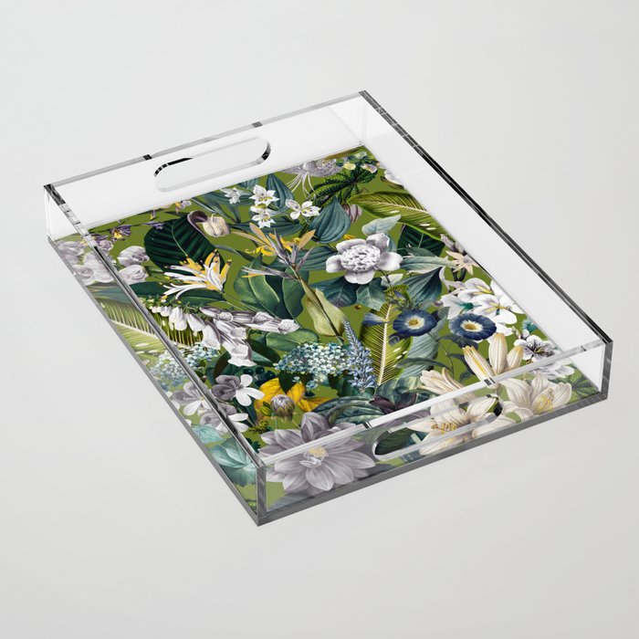 Chintzy Florals  Acrylic Tray Gallery Image 1