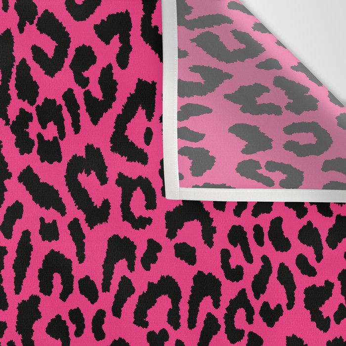 2000s leopard-black on hot pink Wall Tapestry Gallery Image 3