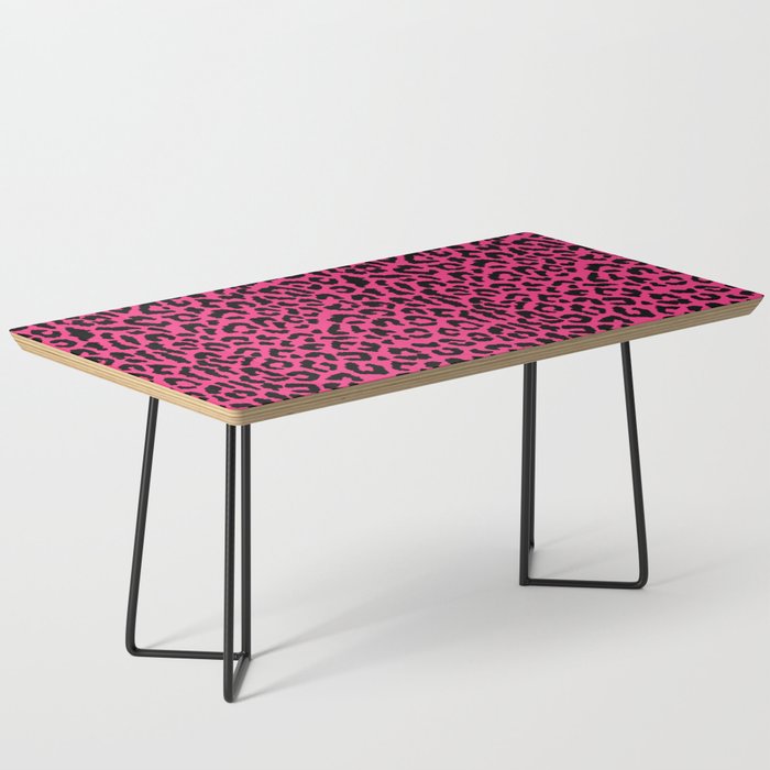 2000s leopard-black on hot pink Coffee Table Gallery Image 1