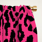 2000s leopard-black on hot pink Window Curtain Gallery Image 2