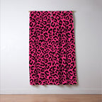 2000s leopard-black on hot pink Window Curtain Gallery Image 3