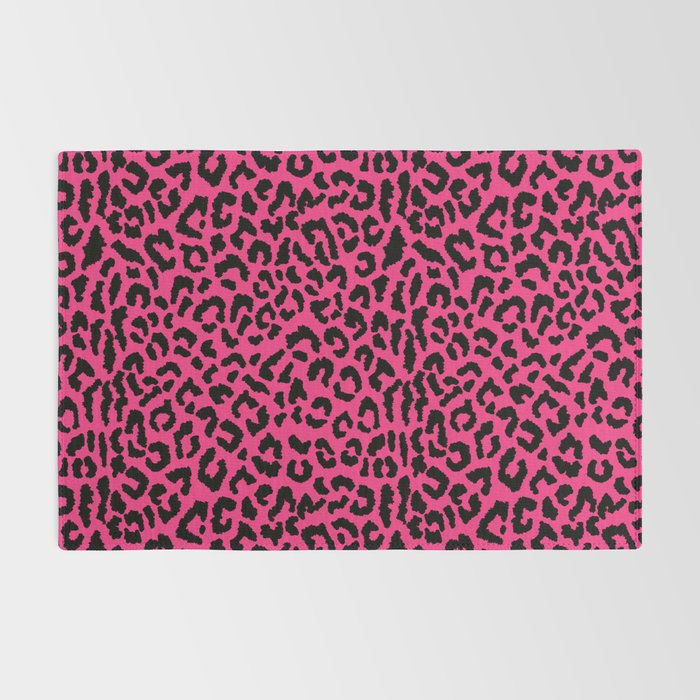 2000s leopard-black on hot pink Rug Gallery Image 2