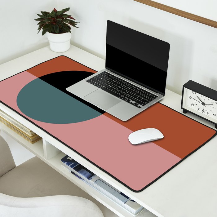 Color Block Abstract V Desk Mat Gallery Image 2
