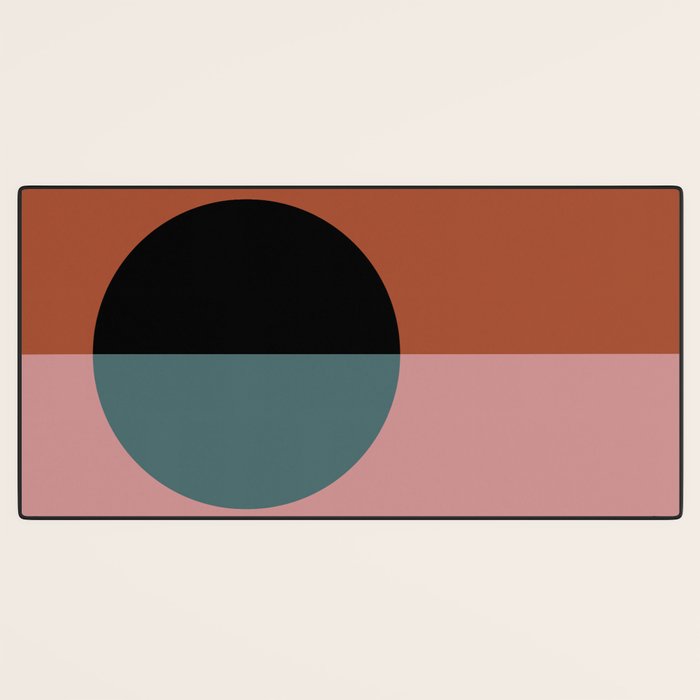 Color Block Abstract V Desk Mat Gallery Image 3