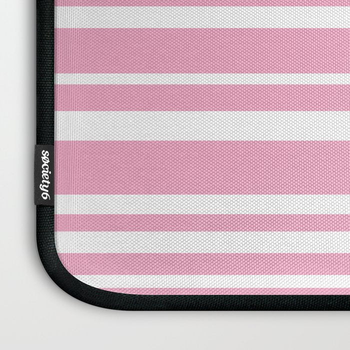Classic Stripes XXXI - Pastel Pink  Laptop Sleeve Gallery Image 3
