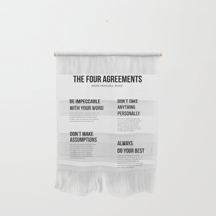 The Four Agreements 2 Wall Hanging Gallery Image 1