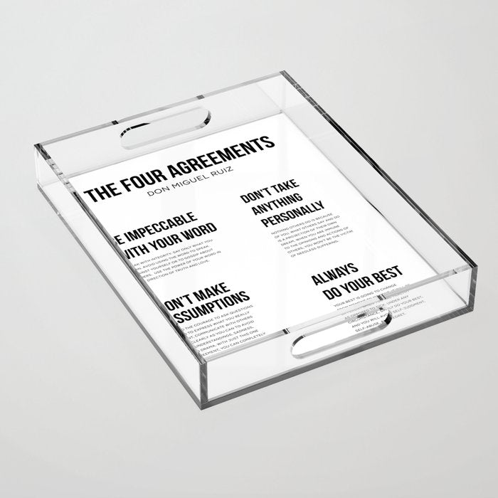 The Four Agreements 2 Acrylic Tray Gallery Image 1