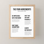 The Four Agreements 2 Mini Art Print Gallery Image 1