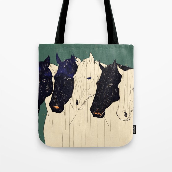 Horses n1 Tote Bag Gallery Image 1