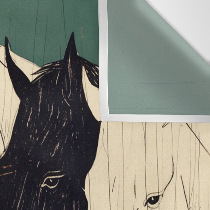 Horses n1 Wall Tapestry Gallery Image 3