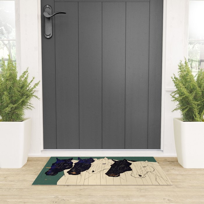 Horses n1 Welcome Mat Gallery Image 3