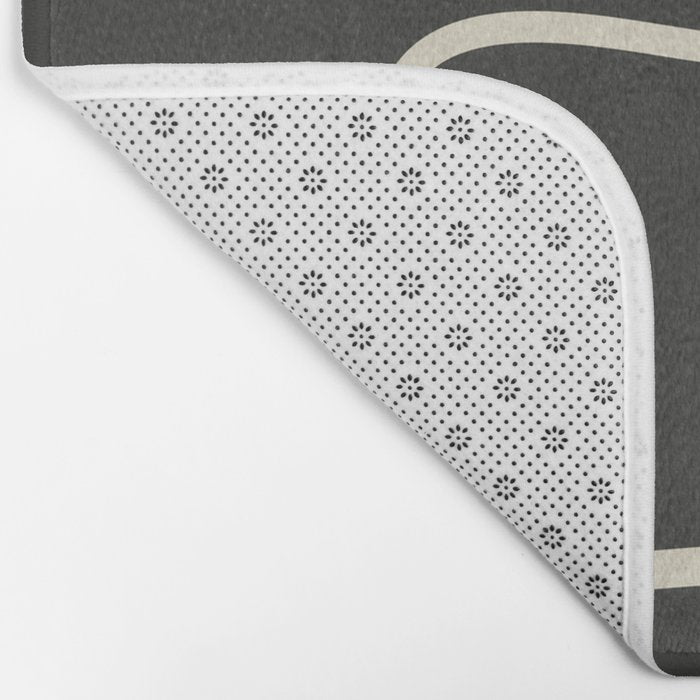 Modern Abstract Lines - Noir Bath Mat Gallery Image 2