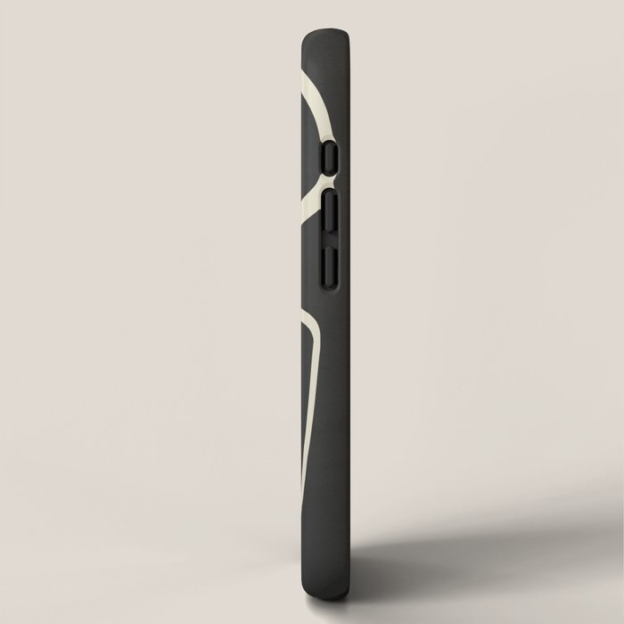 Modern Abstract Lines - Noir iPhone Case Gallery Image 2