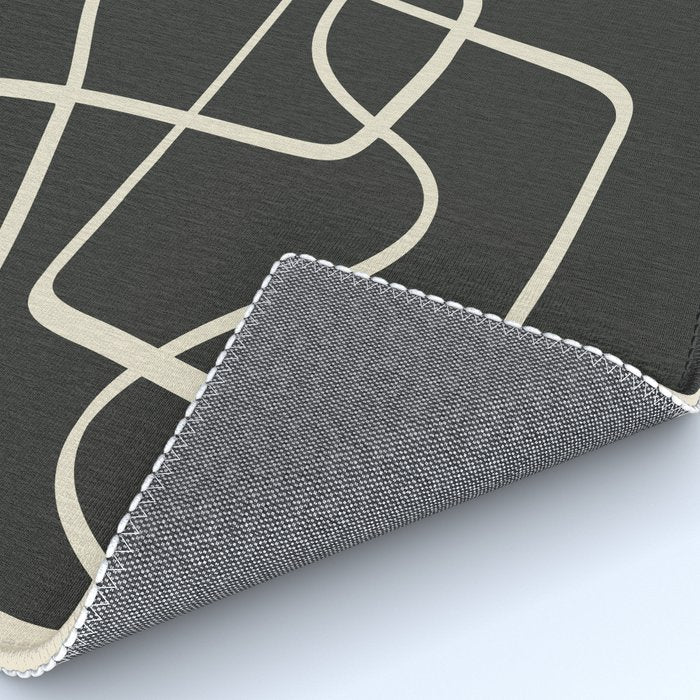 Modern Abstract Lines - Noir Rug Gallery Image 4