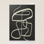 Modern Abstract Lines - Noir Stationery Card Gallery Image 2
