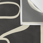 Modern Abstract Lines - Noir Wall Tapestry Gallery Image 3